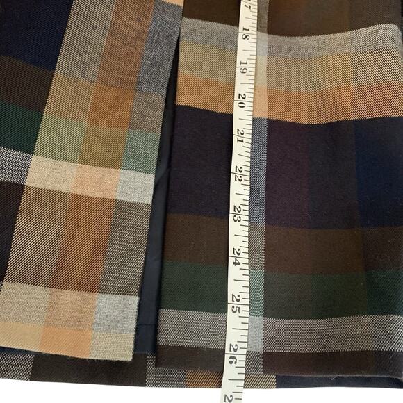 John Meyer Skirt Women's 14w Tartan Office Stretchy Waist Lined Front Side Slit - Picture 6 of 6